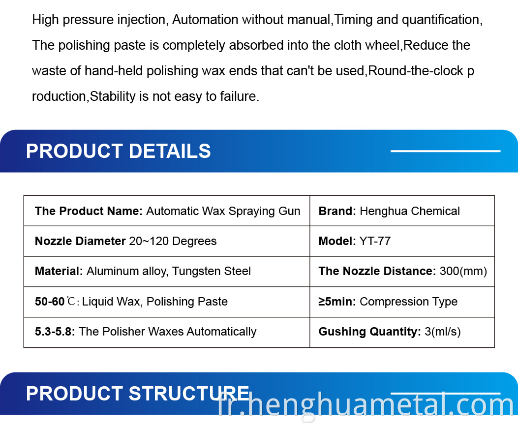 Henghua 2022 Liquid Wax Spray pistolet de polissage de polissage aérographe